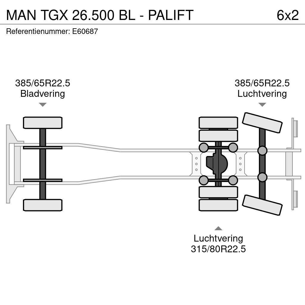 MAN TGX 26.500 BL - PALIFT Kontenerowce / BDF