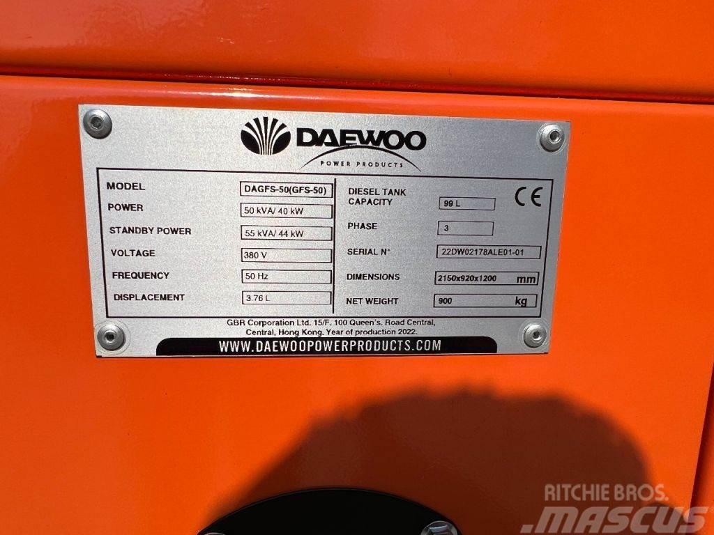 Daewoo DAGFS-50 generator Agregaty prądotwórcze Diesla