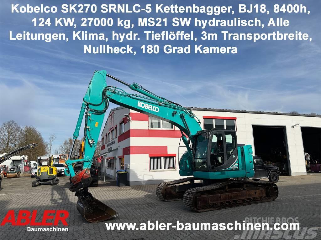 Kobelco SK270 SRNLC-5 Kettenbagger Kurzheck MS21 Klima Koparki gąsienicowe