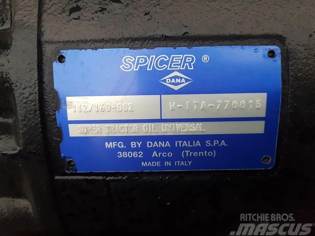 Redrock TH301-Spicer Dana 112/160-002-Axle/Achse/As Mosty, wały i osie