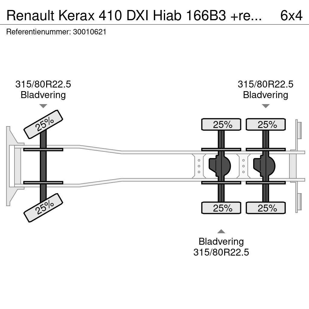 Renault Kerax 410 DXI Hiab 166B3 +remote Żurawie samochodowe