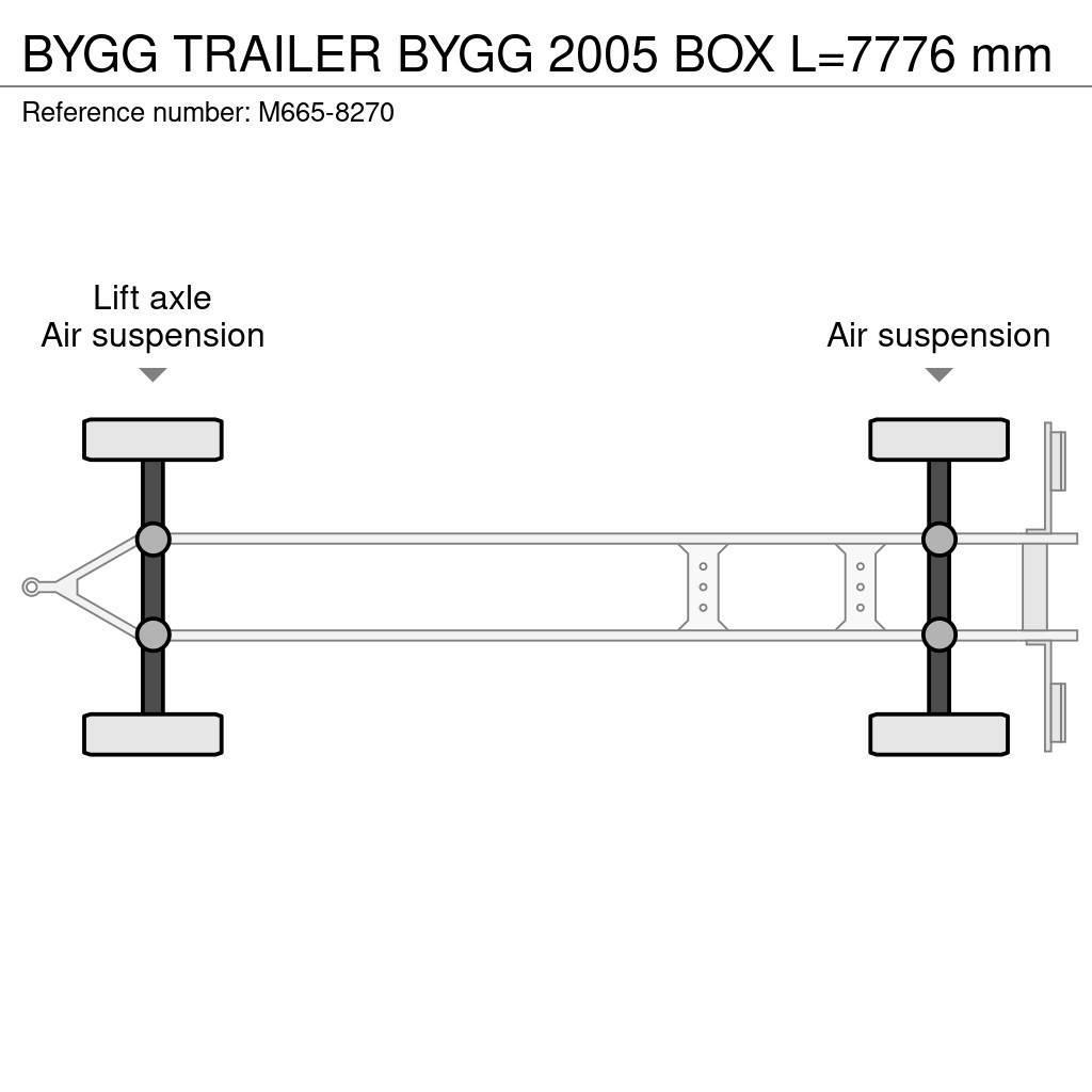  Bygg TRAILER BYGG 2005 BOX L=7776 mm Przyczepy ze skrzynią zamkniętą