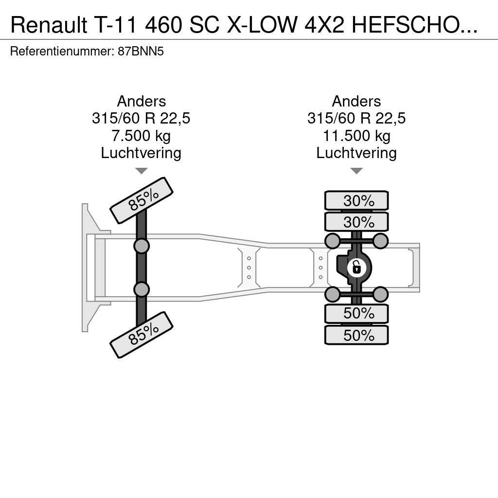 Renault T-11 460 SC X-LOW 4X2 HEFSCHOTEL EN HYDRAULIEK Ciągniki siodłowe
