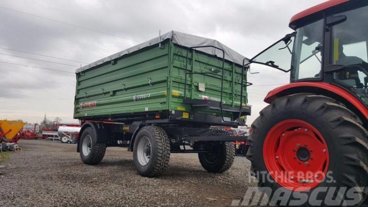 Metal-Fach T711/3 trailer 12 T + extensions 800mm + tarpaulin Wywrotki rolnicze
