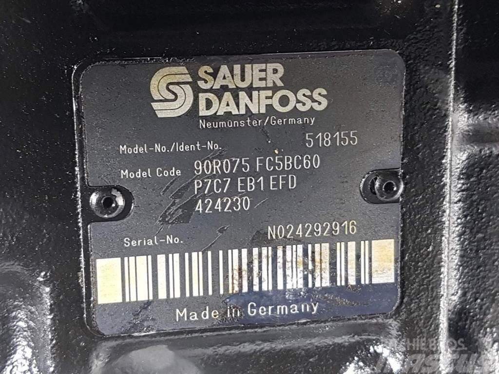 Sauer Danfoss 90R075FC5BC60P7C7-518155-Drive pump/Fahrpumpe/Pomp Hydraulika