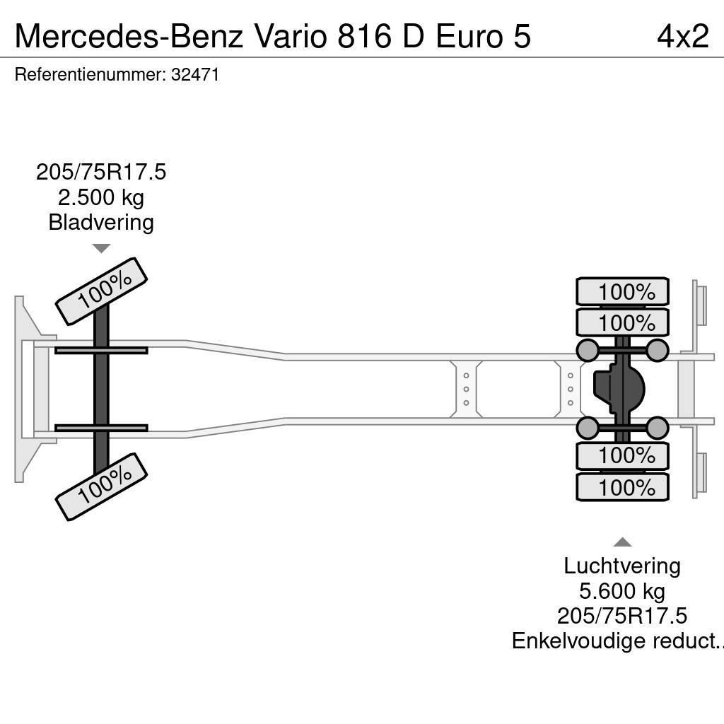 Mercedes-Benz Vario 816 D Euro 5 Śmieciarki
