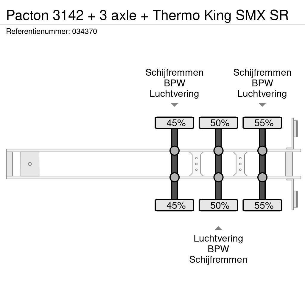 Pacton 3142 + 3 axle + Thermo King SMX SR Naczepy chłodnie