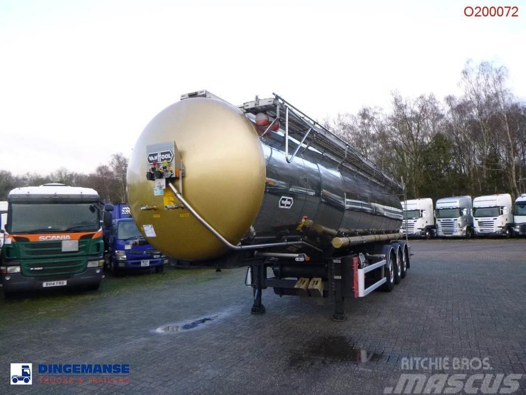 Van Hool Chemical tank inox L4BH 30 m3 / 1 comp / ADR 29/08 Naczepy cysterna