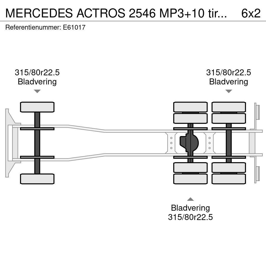 Mercedes-Benz ACTROS 2546 MP3+10 tires/pneus Kontenerowce / BDF