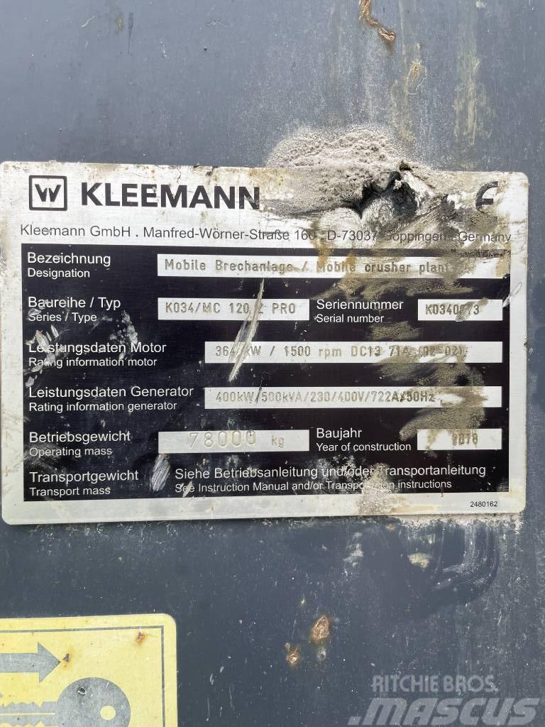Kleemann K034 / MC 120 Z Pro Kruszarki mobilne