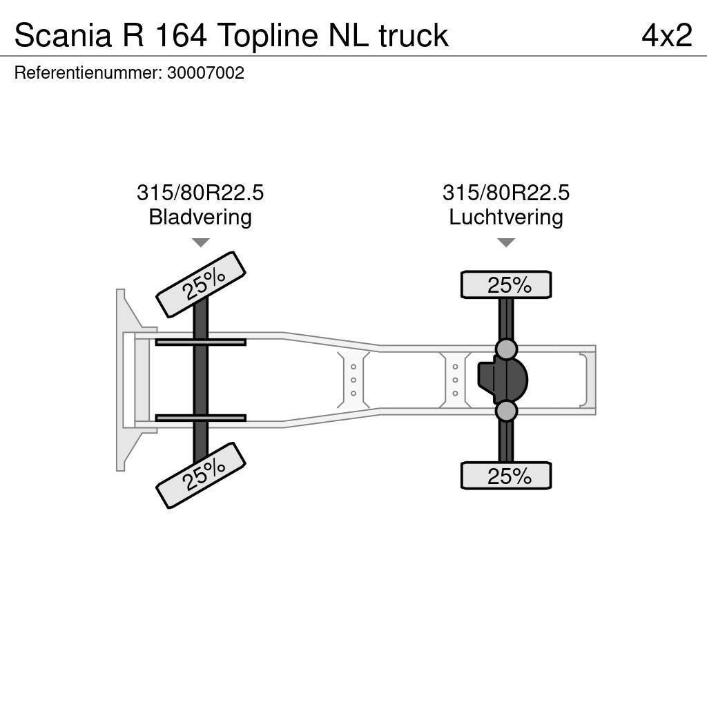 Scania R 164 Topline NL truck Ciągniki siodłowe