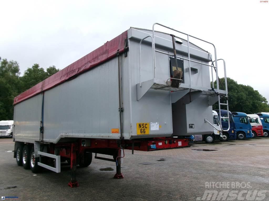 Wilcox Tipper trailer alu 55 m3 + tarpaulin Naczepy wywrotki / wanny