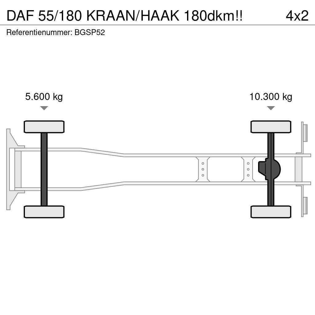 DAF 55/180 KRAAN/HAAK 180dkm!! Hakowce