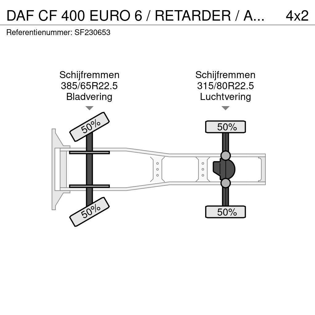 DAF CF 400 EURO 6 / RETARDER / AIRCO Ciągniki siodłowe