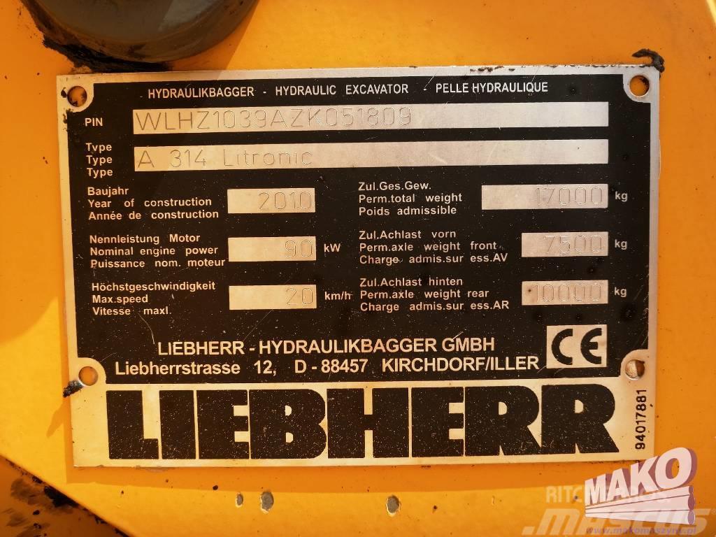 Liebherr A 314 Litronic Koparki kołowe