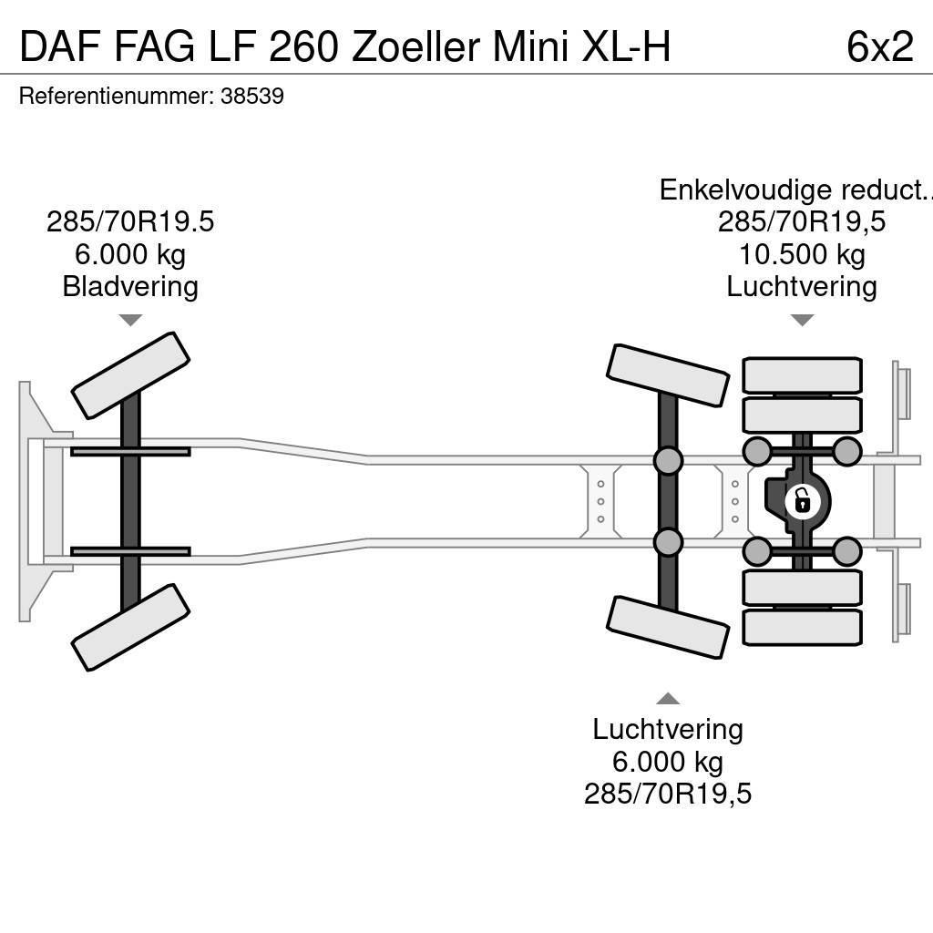 DAF FAG LF 260 Zoeller Mini XL-H Śmieciarki