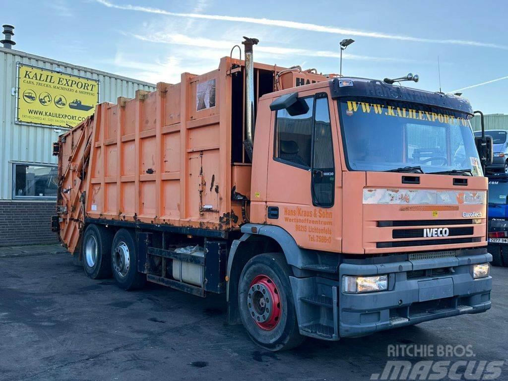 Iveco 180E30 Garbage Truck 6x2 Haller Good Condition Śmieciarki