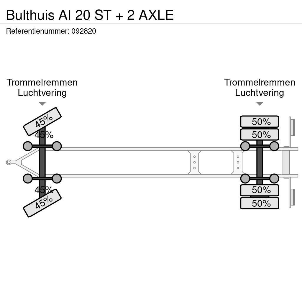 Bulthuis AI 20 ST + 2 AXLE Przyczepy do transportu kontenerów