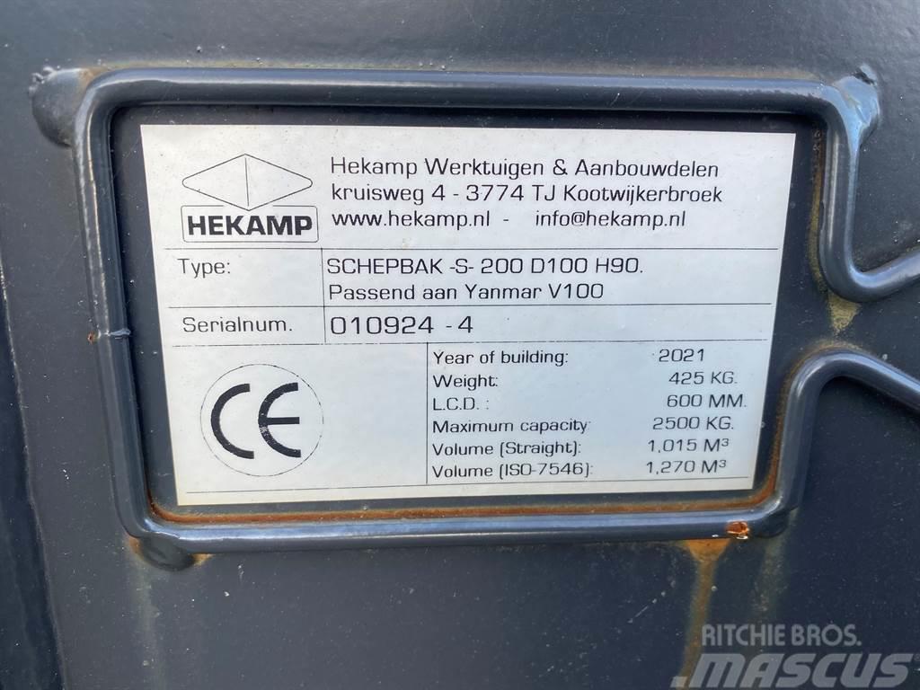 Terex Schaeff Ø50MM-Hekamp SCHEPBAK-S-200 D100 H90-Bucket Łyżki do ładowarek