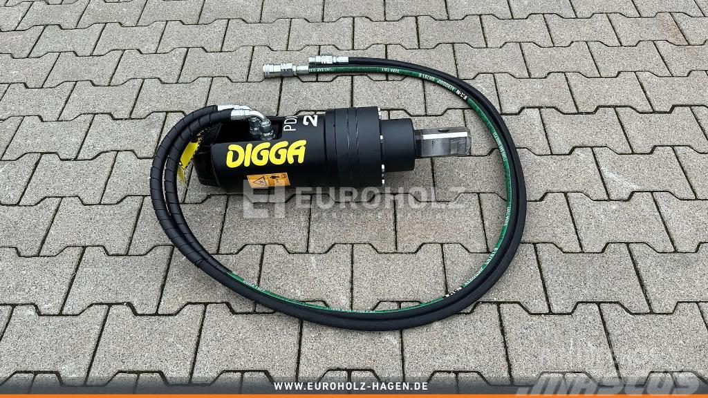 [Digga] Digga PDX2 Erdbohrer Motor mit Schläuchen Wiertła