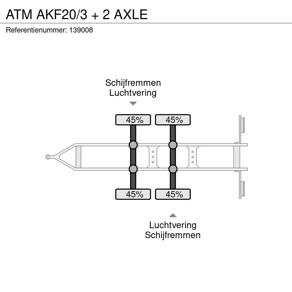 ATM AKF20/3 + 2 AXLE Platformy / Przyczepy z otwieranymi burtami