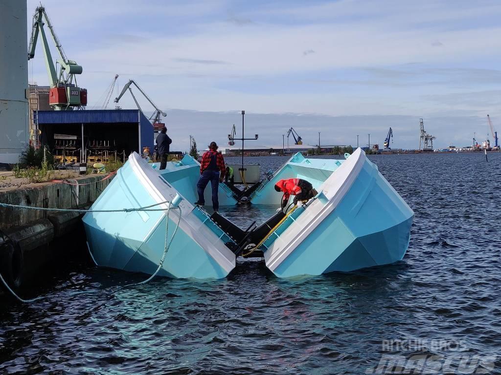  FBP  FB Pontoons Split hopper barge Łodzie, pontony i barki budowlane