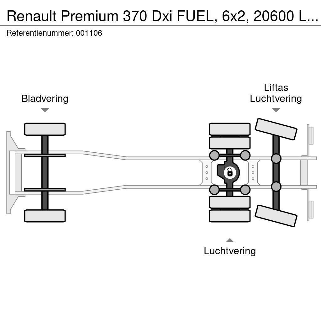 Renault Premium 370 Dxi FUEL, 6x2, 20600 Liter, 6 Comp, Re Cysterna