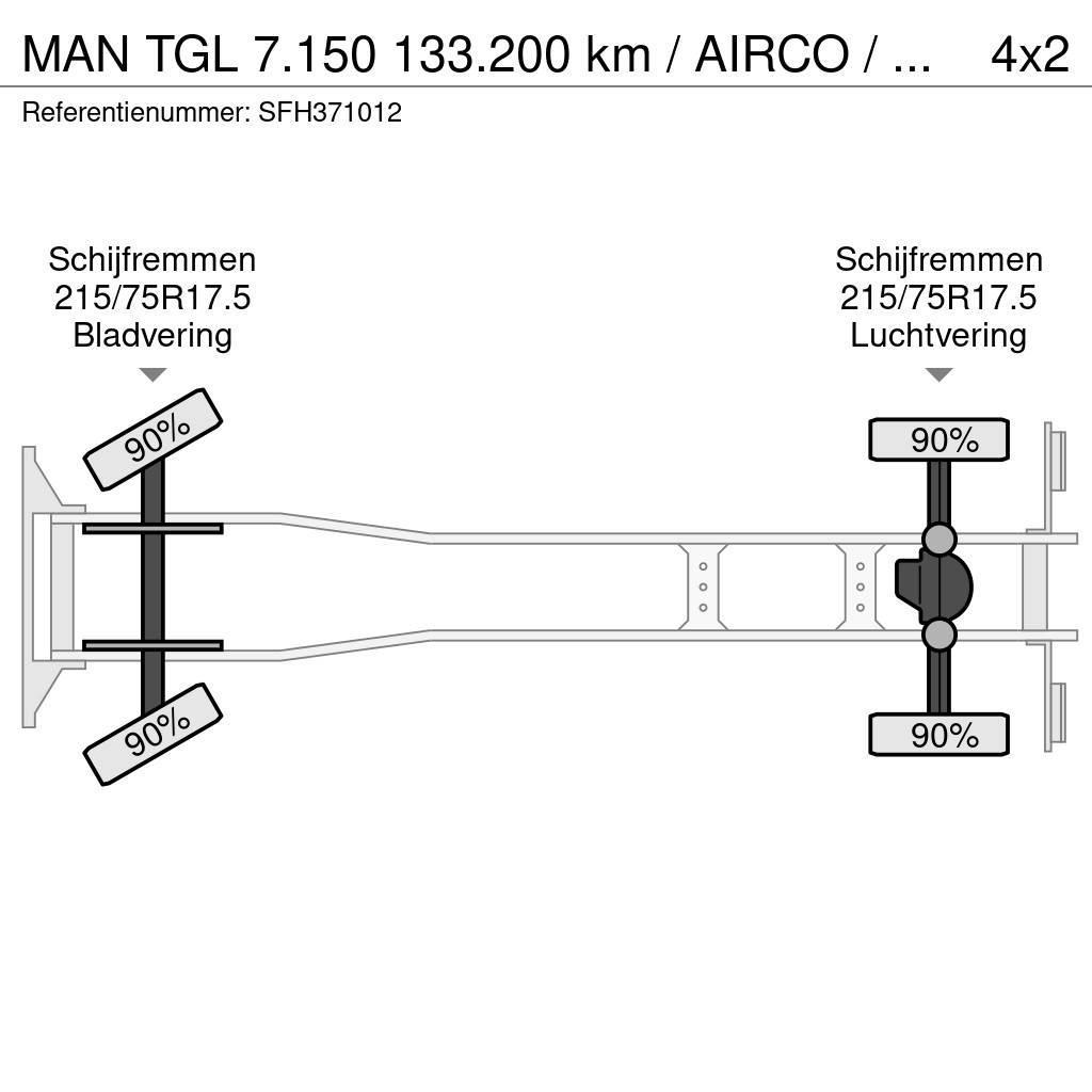MAN TGL 7.150 133.200 km / AIRCO / MANUEL / CARGOLIFT Samochody ciężarowe ze skrzynią zamkniętą
