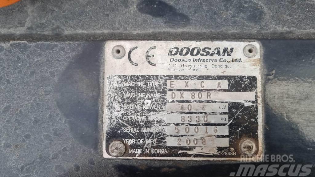 Doosan DX 80 R Midikoparki  7t - 12t