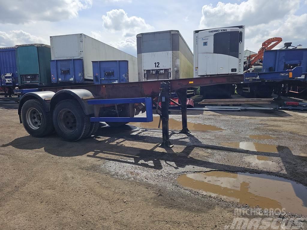 Köhler Elmshorn 2 axle | 20 ft | container chassis | stee Naczepy do transportu kontenerów