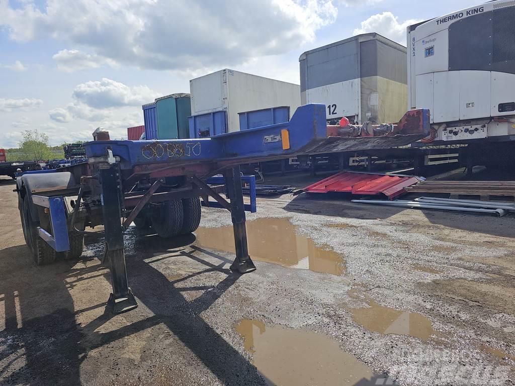 Köhler Elmshorn 2 axle | 20 ft | container chassis | stee Naczepy do transportu kontenerów