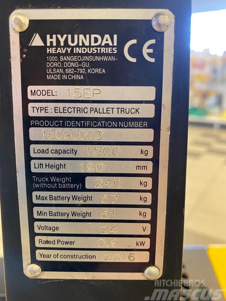Hyundai 15EP Wózki widłowe unoszące