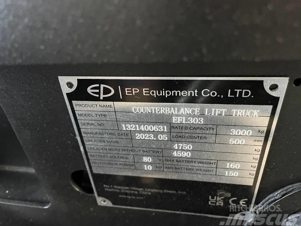 EP EFL303, Triplex, 4800mm, Vollkabine, Lithium Wózki elektryczne