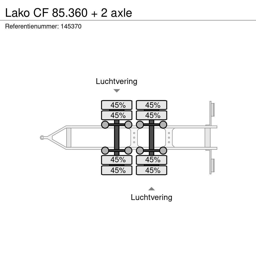 Lako CF 85.360 + 2 axle Platformy / Przyczepy z otwieranymi burtami