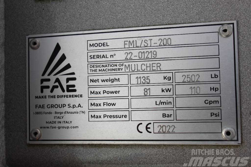 FAE Ex-Demo FML/ST-200 Forestry Mulcher Kosiarki bijakowe