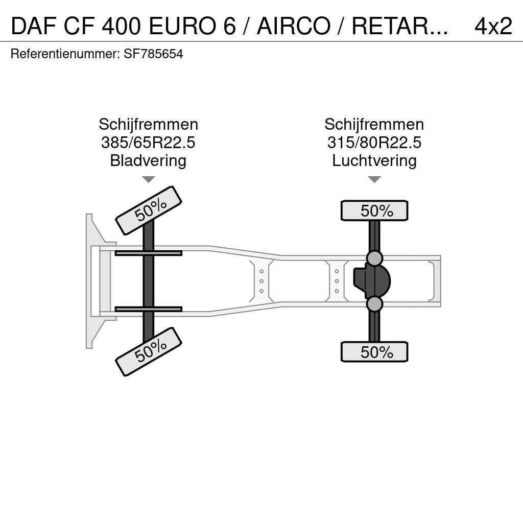 DAF CF 400 EURO 6 / AIRCO / RETARDER Ciągniki siodłowe