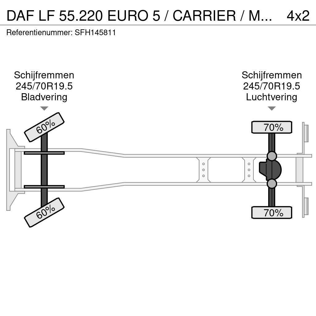 DAF LF 55.220 EURO 5 / CARRIER / MULTITEMPERATUUR / DH Chłodnie samochodowe