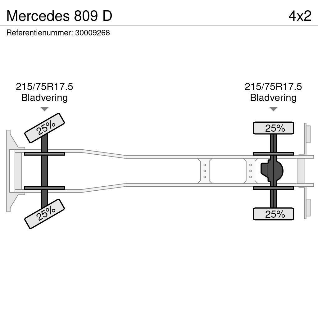 Mercedes-Benz 809 D Ciężarówki typu Platforma / Skrzynia