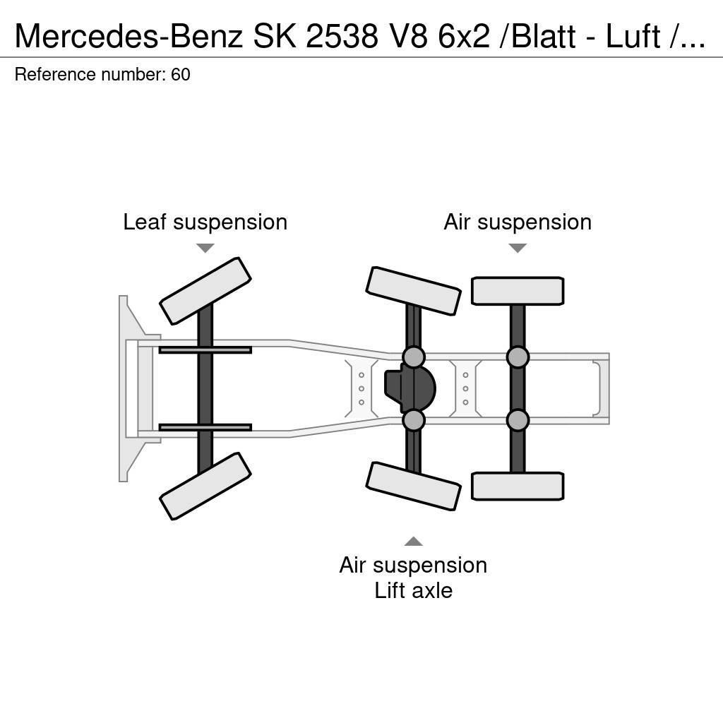 Mercedes-Benz SK 2538 V8 6x2 /Blatt - Luft / Lenk / Liftachse Ciągniki siodłowe