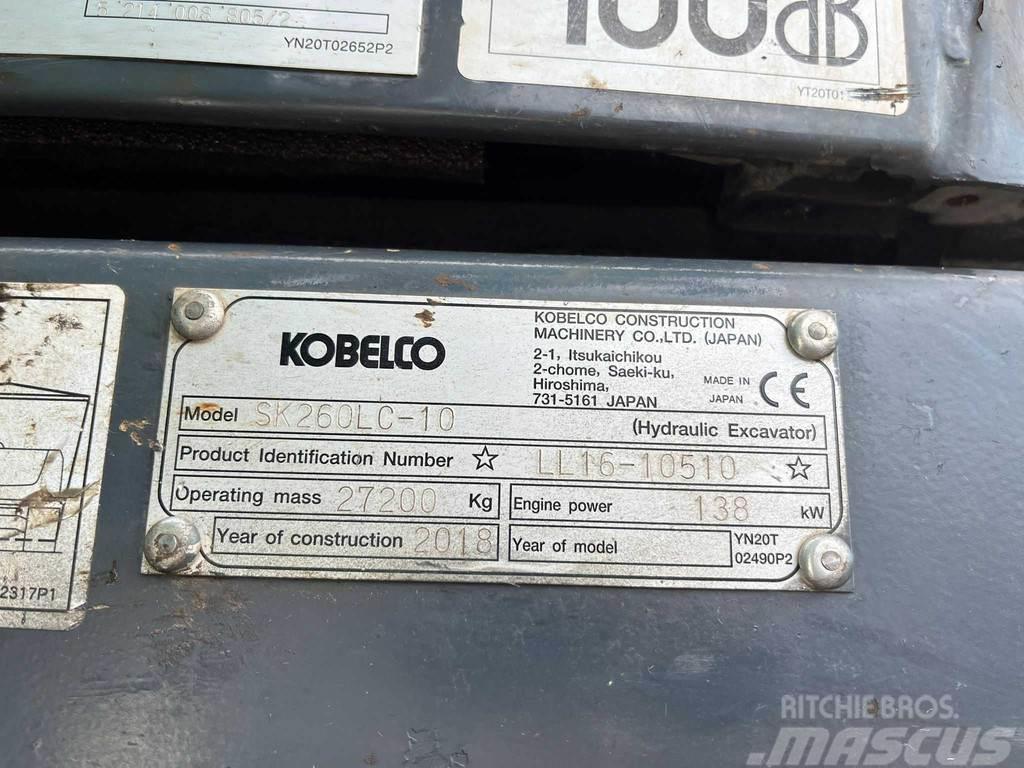 Kobelco SK 260 LC-10 2 BUCKETS / AC / CENTRAL LUBRICATION Koparki gąsienicowe