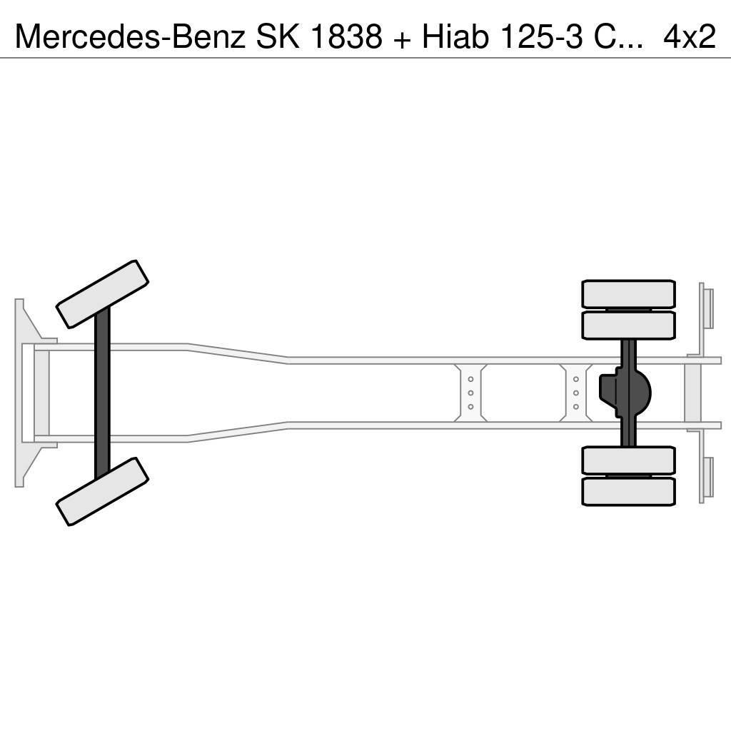 Mercedes-Benz SK 1838 + Hiab 125-3 Crane Żurawie szosowo-terenowe