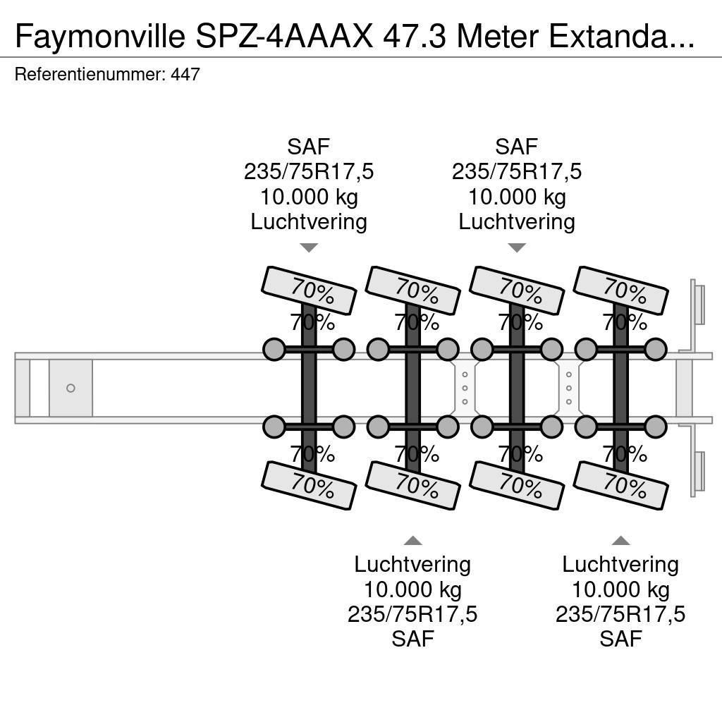 Faymonville SPZ-4AAAX 47.3 Meter Extandable Wing Carrier! Platformy / Naczepy z otwieranymi burtami