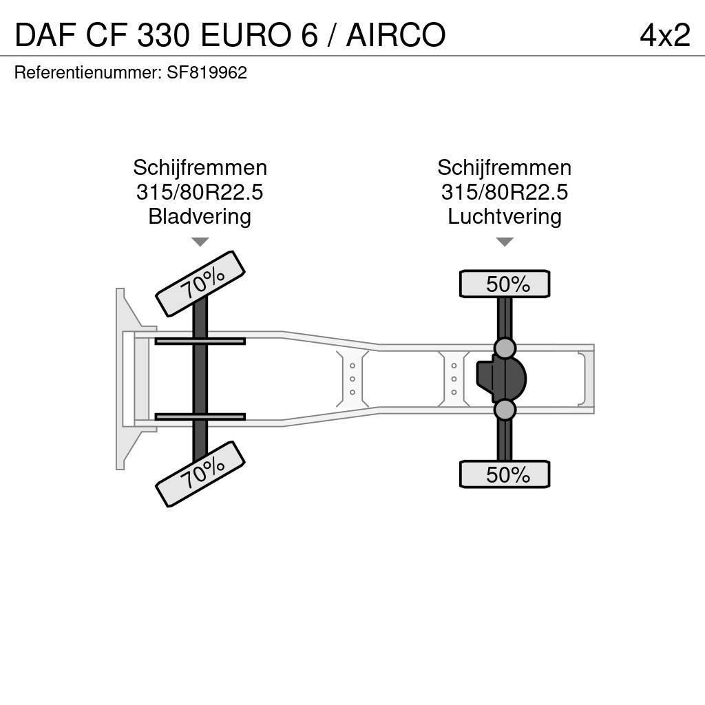 DAF CF 330 EURO 6 / AIRCO Ciągniki siodłowe