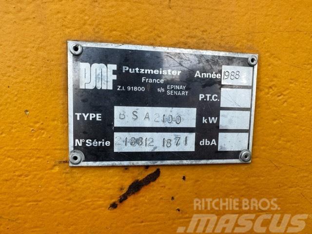 Putzmeister BSA 2100 /160 KW ELEKTRIC Samojezdne pompy do betonu