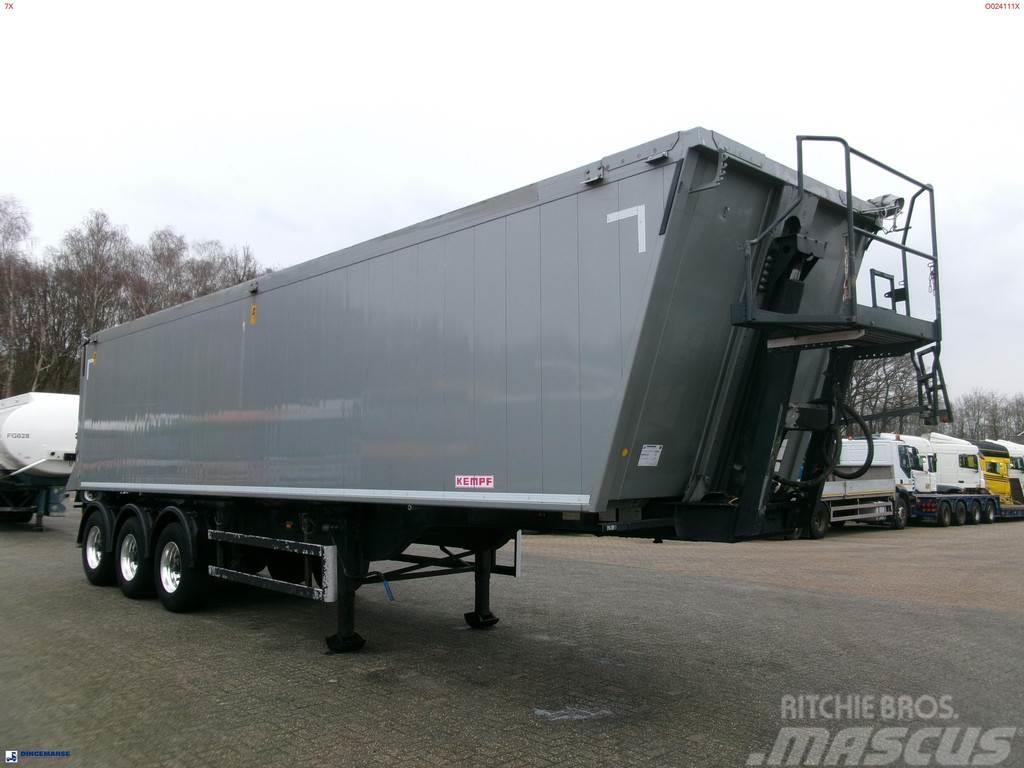 Kempf Tipper trailer alu 55.5 m3 + tarpaulin Naczepy wywrotki / wanny