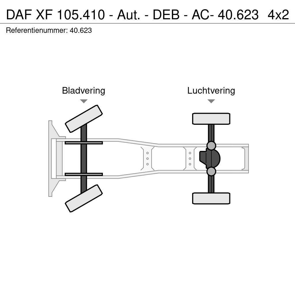 DAF XF 105.410 - Aut. - DEB - AC- 40.623 Ciągniki siodłowe