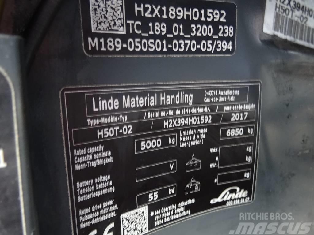 Linde H50T-02 Wózki LPG