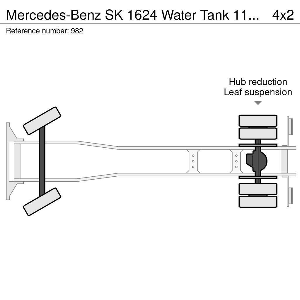 Mercedes-Benz SK 1624 Water Tank 11.000 Liters Spraybar Big Axle Cysterna
