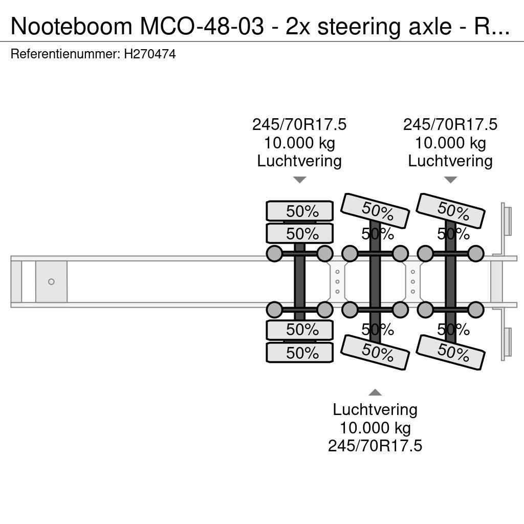 Nooteboom MCO-48-03 - 2x steering axle - Ramps - SAF Axle - Naczepy niskopodłogowe