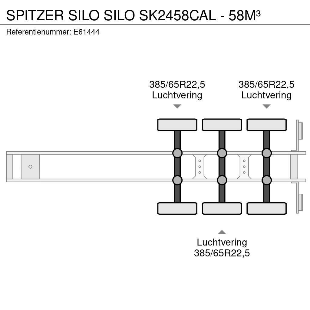 Spitzer Silo SILO SK2458CAL - 58M³ Naczepy cysterna